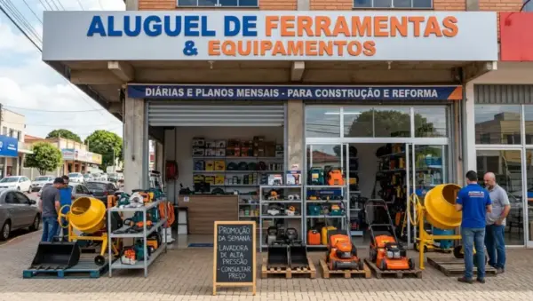 Aluguel de máquinas e ferramentas