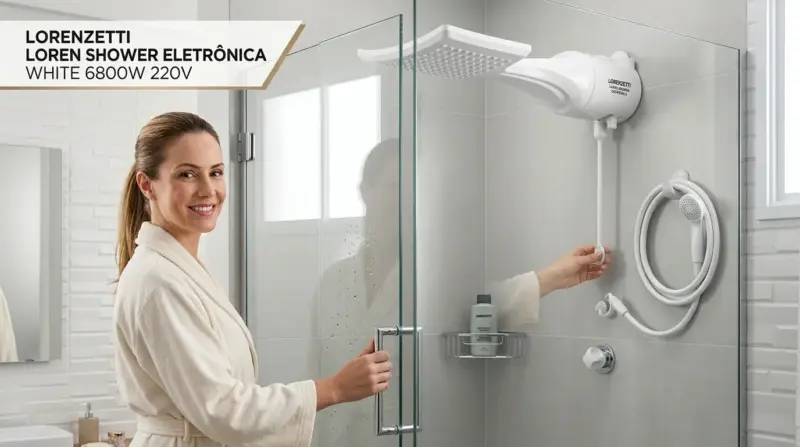 Ducha elétrica com sistema blindado para segurança