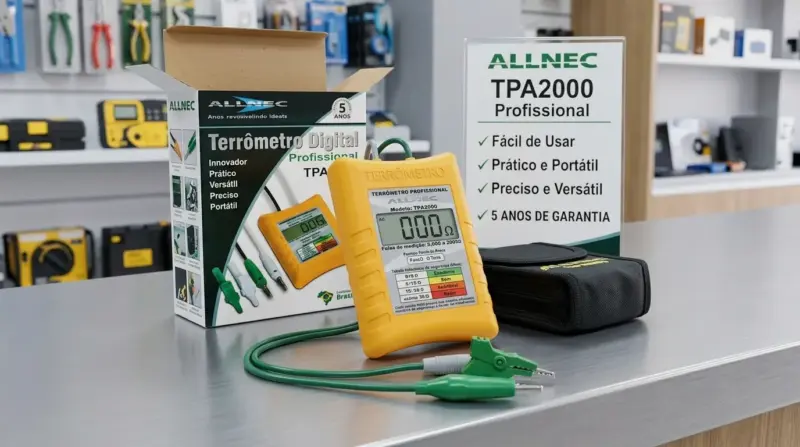 Terrômetro digital para uso residencial e industrial