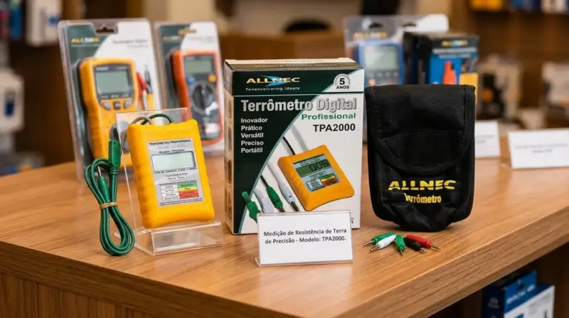 Equipamento terrômetro digital